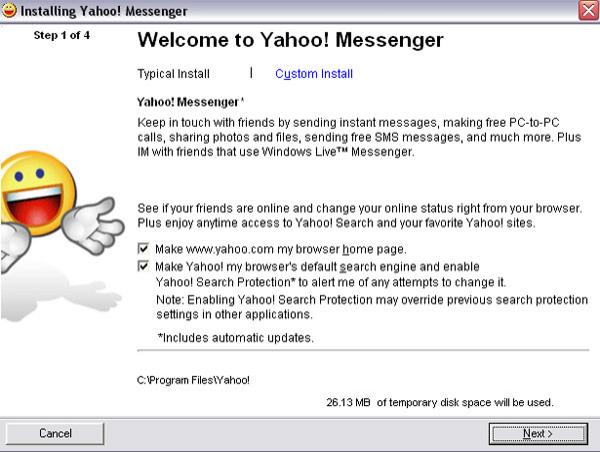 Yahoo Messenger Installation