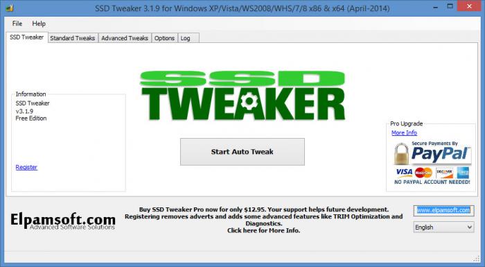 SSD Tweaker Professional Registered Portable