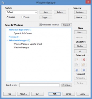Enlarge WindowManager Screenshot
