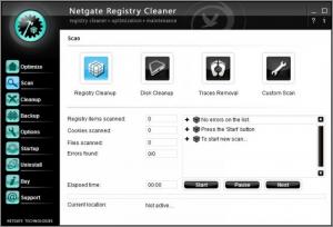Enlarge NETGATE Registry Cleaner Screenshot