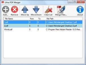 Enlarge Ultra PDF Merger Screenshot