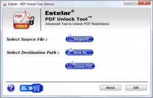 Enlarge Estelar PDF Unlock Tool Screenshot