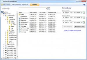 Enlarge Atlence FileTime Manager Screenshot