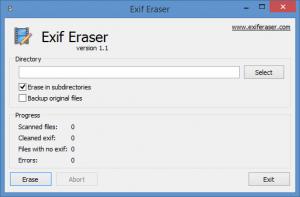 Enlarge Free EXIF Eraser Screenshot