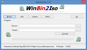 Enlarge WinBin2Iso Screenshot