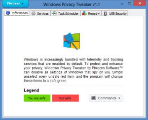 Enlarge Windows Privacy Tweaker Screenshot