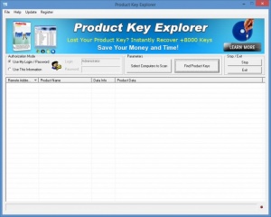 Enlarge Product Key Explorer Screenshot