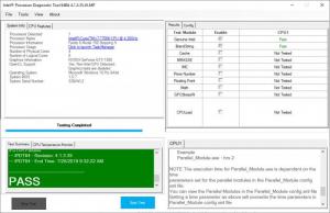 Enlarge Intel Processor Diagnostic Tool Screenshot