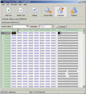 Enlarge Quick Memory Editor Screenshot