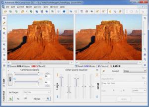 Enlarge Advanced JPEG Compressor Screenshot