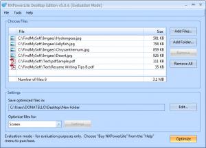 Enlarge NXPowerLite Desktop Edition Screenshot