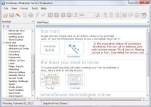 Enlarge Vocabulary Worksheet Factory Screenshot