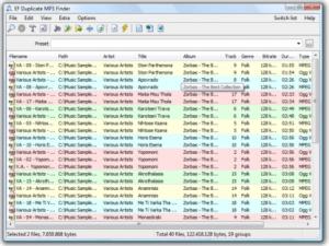 Enlarge EF Duplicate MP3 Finder Screenshot