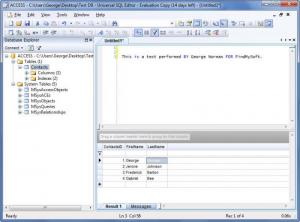 Enlarge Universal SQL Editor Screenshot