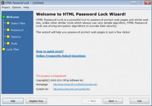 Enlarge HTML Password Lock Screenshot