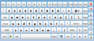 Enlarge Hot Virtual Keyboard Screenshot