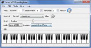Enlarge Virtual MIDI Piano Keyboard  Screenshot